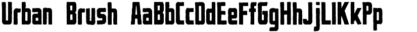 Urban Brush font