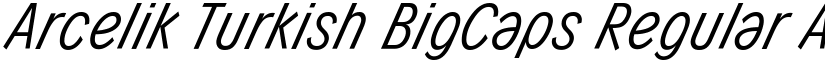 Arcelik Turkish BigCaps Regular font