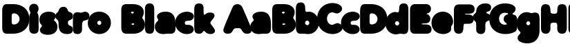 Distro Black font