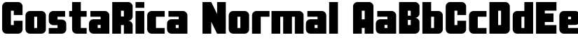CostaRica Normal font