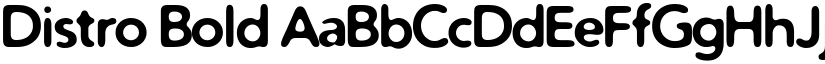 Distro Bold font