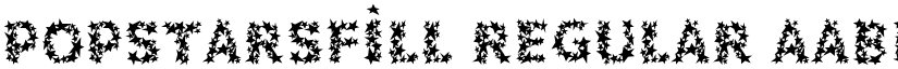 PopstarsFill Regular font