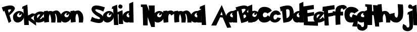 Pokemon Solid Normal font
