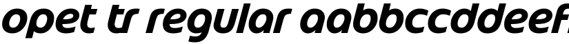 Opet Tr Regular font