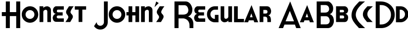 Honest John's Regular font