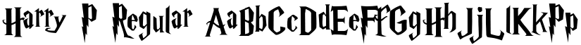 Harry P Regular font