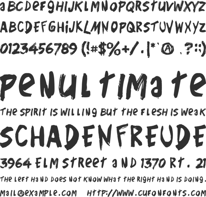 Don't Forget font preview