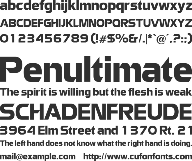 Eremitage font preview