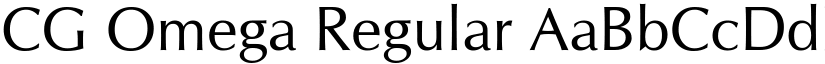 CG Omega Regular font