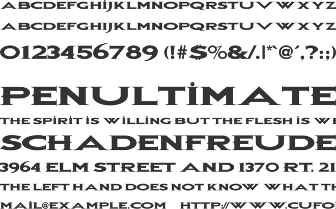 BonJovi font preview