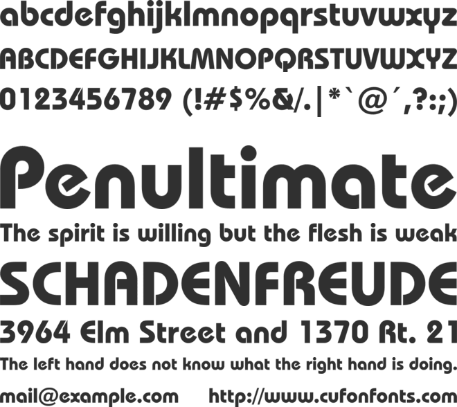 Bauhaus Md BT font preview