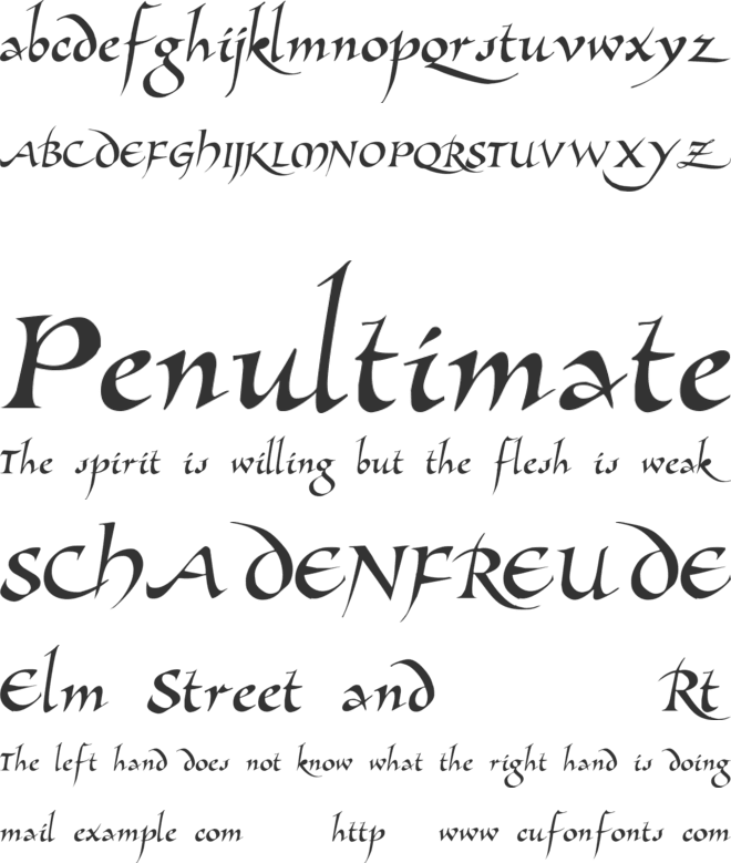 Allembert™ font preview