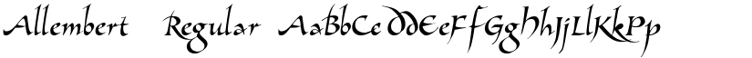 Allembert™ Regular font