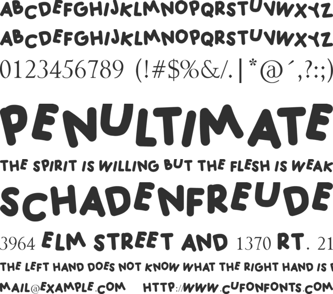 ADELIA font preview