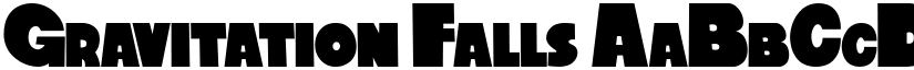 Gravitation Falls font