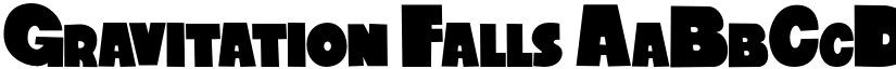 Gravitation Falls font