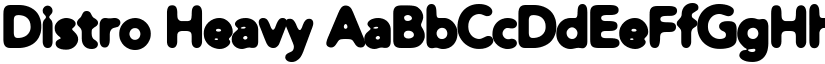 Distro Heavy font