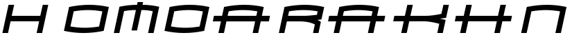 Homoarakhn Regular font