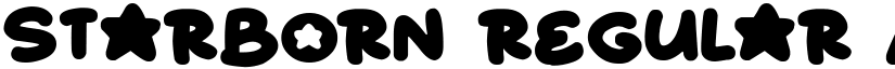 Starborn Regular font