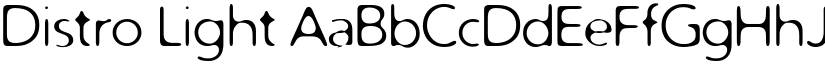 Distro Light font