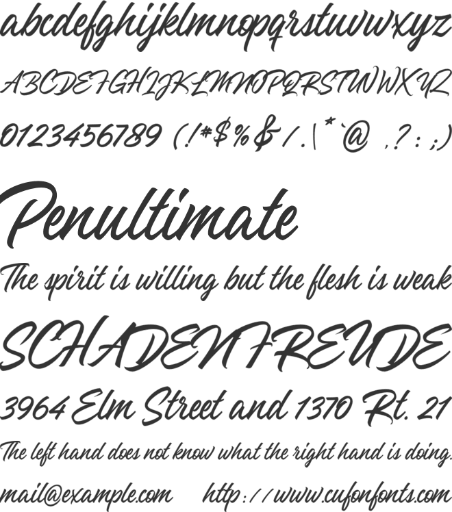 The Lunatique font preview