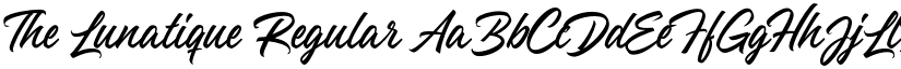 The Lunatique Regular font