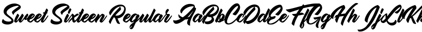 Sweet Sixteen Regular font