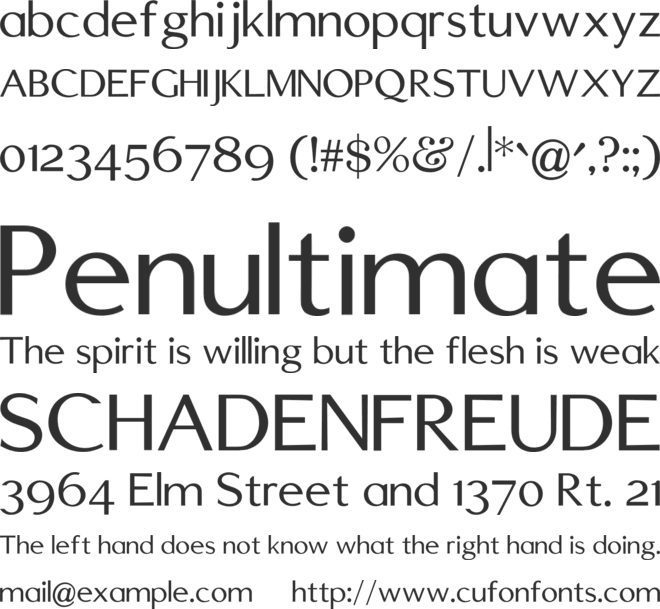 Edmundsbury Sans font preview