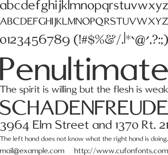 Edmundsbury Sans font preview