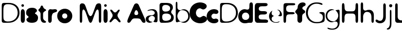 Distro Mix font
