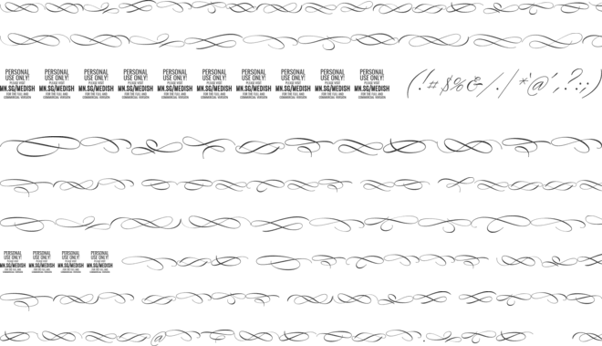 Medish Deco PERSONAL USE ONLY font preview