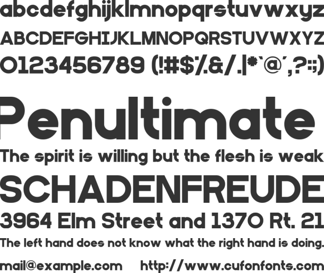 PrimarySchool font preview