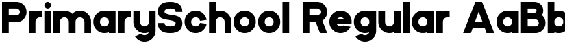 PrimarySchool Regular font