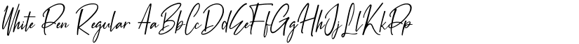 White Pen font download