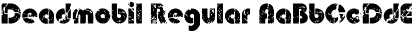 Deadmobil Regular font