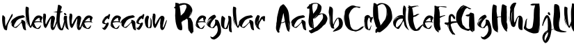 valentine season Regular font