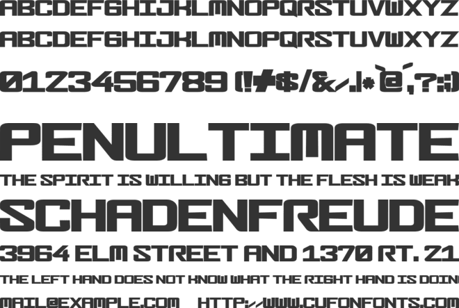 FonderianBlack font preview