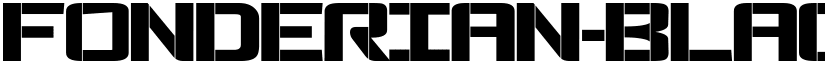 Fonderian-BlackStencil Black font
