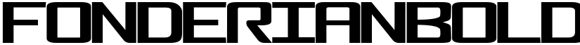 FonderianBold Bold font