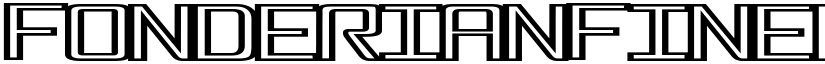 FonderianFineline Regular font