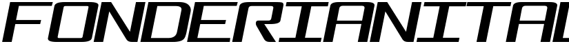 FonderianItalic Regular font