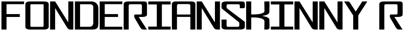 FonderianSkinny Regular font