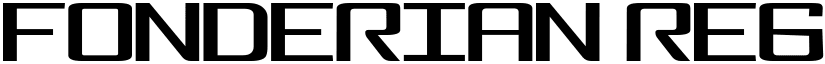 Fonderian Regular font