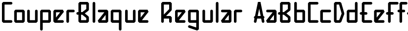 CouperBlaque Regular font