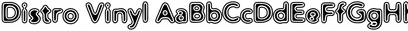 Distro Vinyl font