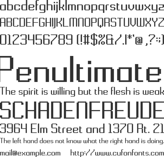 Gridking font preview
