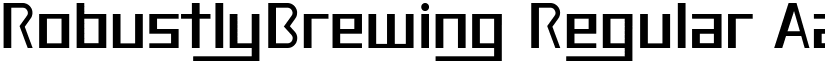 RobustlyBrewing Regular font