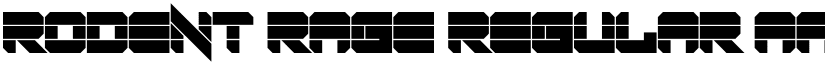 Rodent Rage Regular font