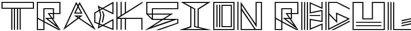 Tracksion Regular font