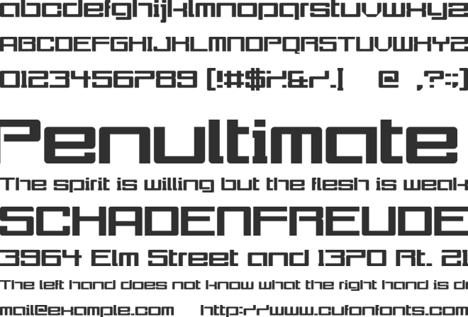 Urgently font preview
